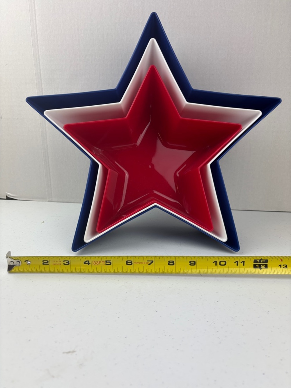 Patriotic Star Nesting Bowls - Red, White & Blue